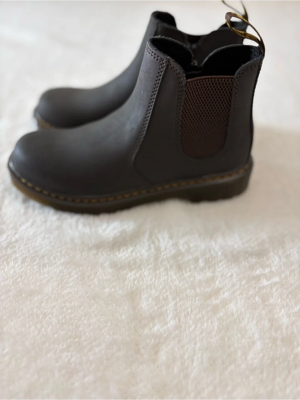 Dr Martens AirWair Kids Chelsea Boots in Dark Brown - Classic Waterproof Style